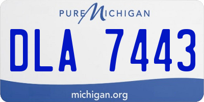 MI license plate DLA7443