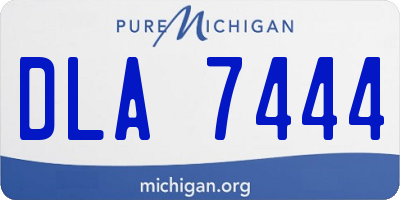 MI license plate DLA7444