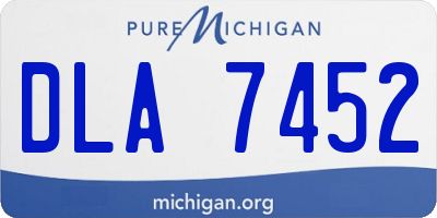 MI license plate DLA7452