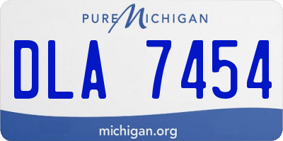 MI license plate DLA7454