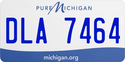 MI license plate DLA7464