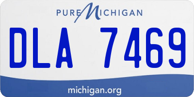 MI license plate DLA7469