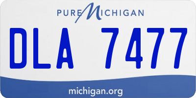 MI license plate DLA7477
