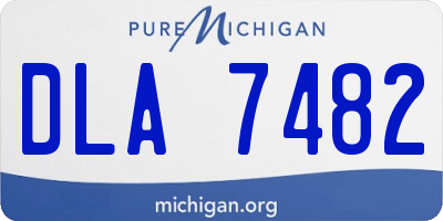 MI license plate DLA7482