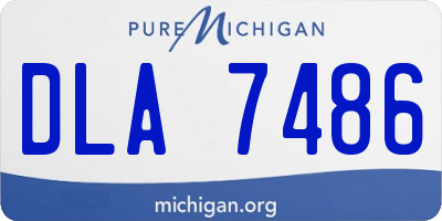 MI license plate DLA7486