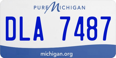 MI license plate DLA7487