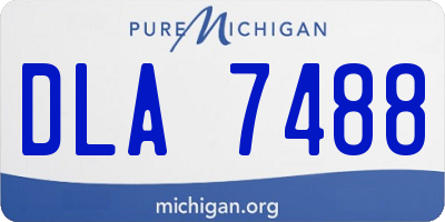 MI license plate DLA7488