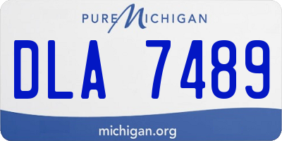 MI license plate DLA7489