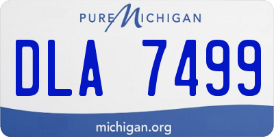 MI license plate DLA7499