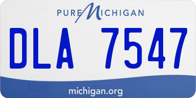 MI license plate DLA7547