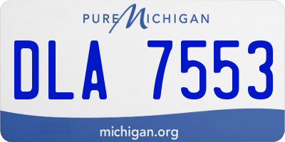 MI license plate DLA7553