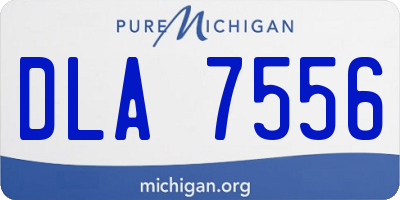 MI license plate DLA7556