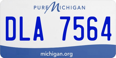 MI license plate DLA7564