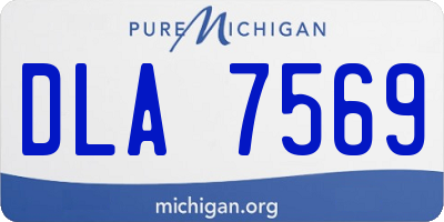 MI license plate DLA7569