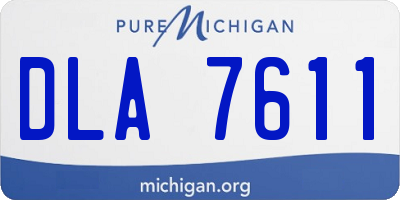 MI license plate DLA7611