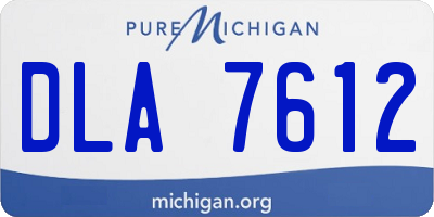 MI license plate DLA7612