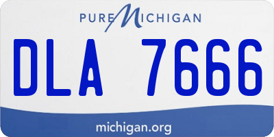 MI license plate DLA7666