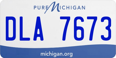 MI license plate DLA7673
