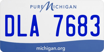 MI license plate DLA7683