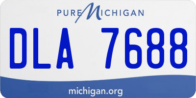 MI license plate DLA7688