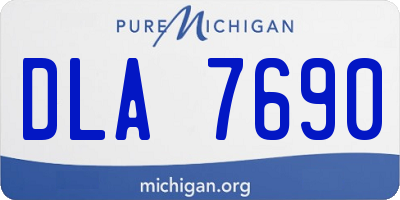 MI license plate DLA7690