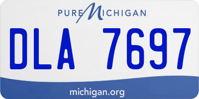 MI license plate DLA7697