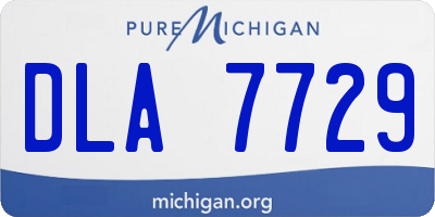 MI license plate DLA7729