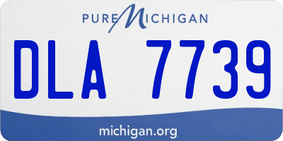 MI license plate DLA7739