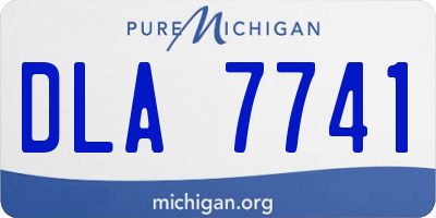 MI license plate DLA7741