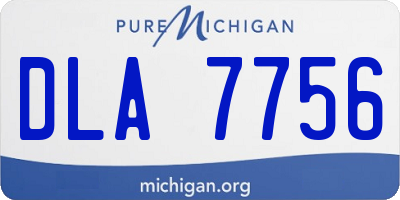 MI license plate DLA7756