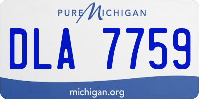 MI license plate DLA7759