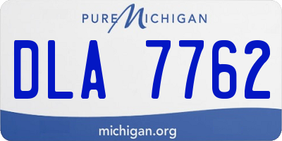 MI license plate DLA7762