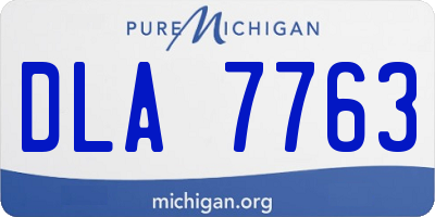 MI license plate DLA7763