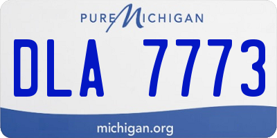 MI license plate DLA7773