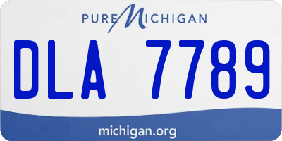 MI license plate DLA7789