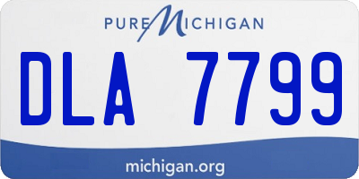 MI license plate DLA7799
