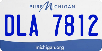 MI license plate DLA7812