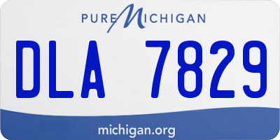 MI license plate DLA7829