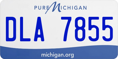 MI license plate DLA7855