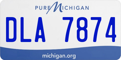 MI license plate DLA7874