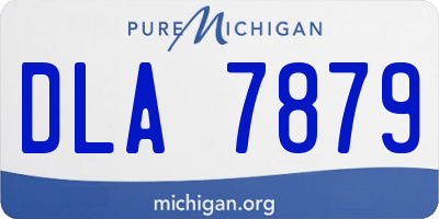 MI license plate DLA7879