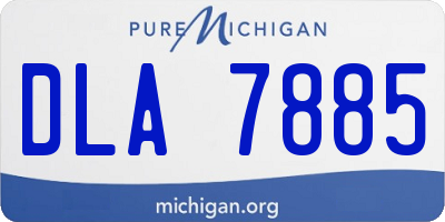 MI license plate DLA7885
