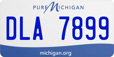 MI license plate DLA7899