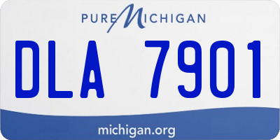 MI license plate DLA7901