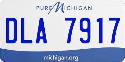 MI license plate DLA7917