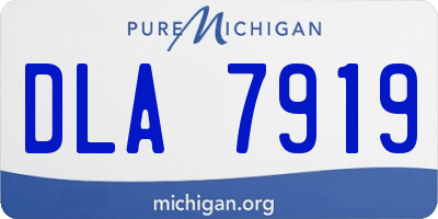 MI license plate DLA7919