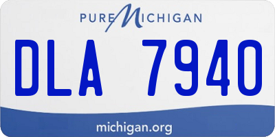 MI license plate DLA7940