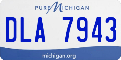 MI license plate DLA7943