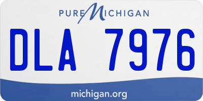 MI license plate DLA7976