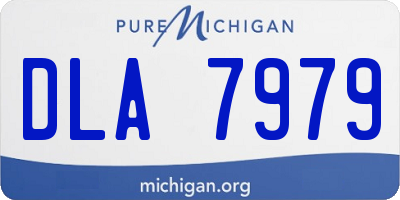 MI license plate DLA7979